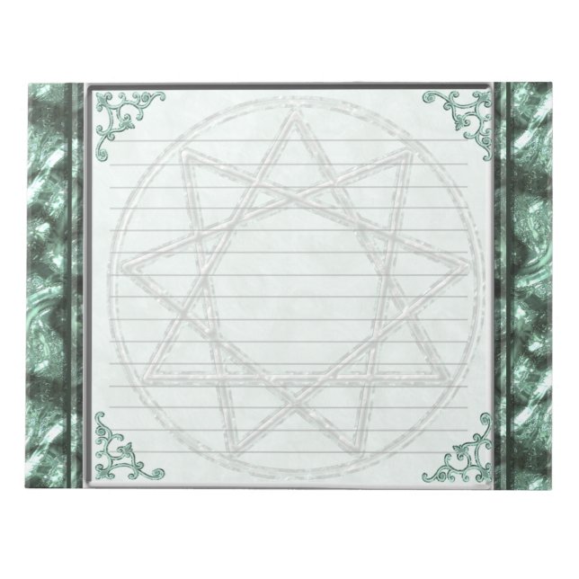Bloco De Notas Stone Nonagram (Frente)