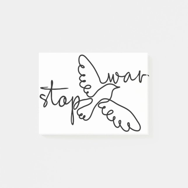 Bloco De Notas Stop War (Frente)