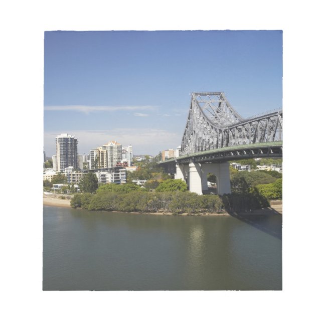 Bloco De Notas Story Bridge, Rio Brisbane, e Canguru (Frente)