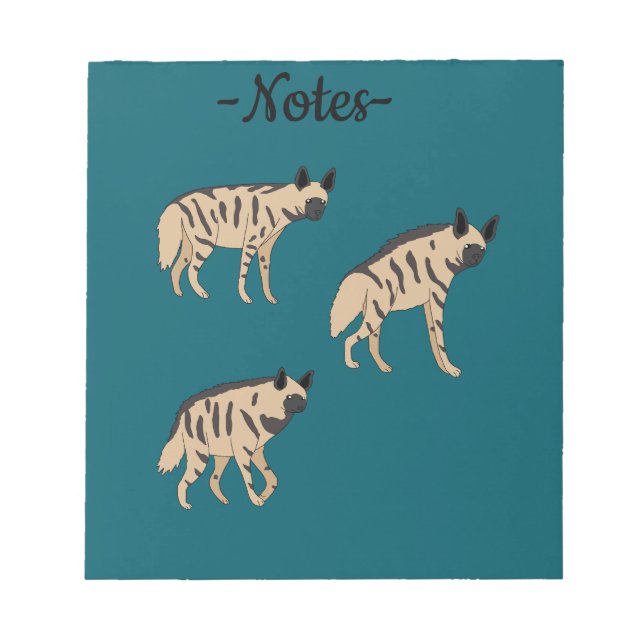 Bloco De Notas Striped Hyenas (Frente)