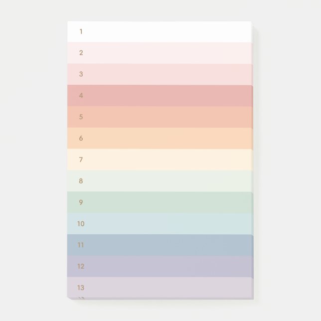 Bloco De Notas Stripes Arco Numeradas (Frente)