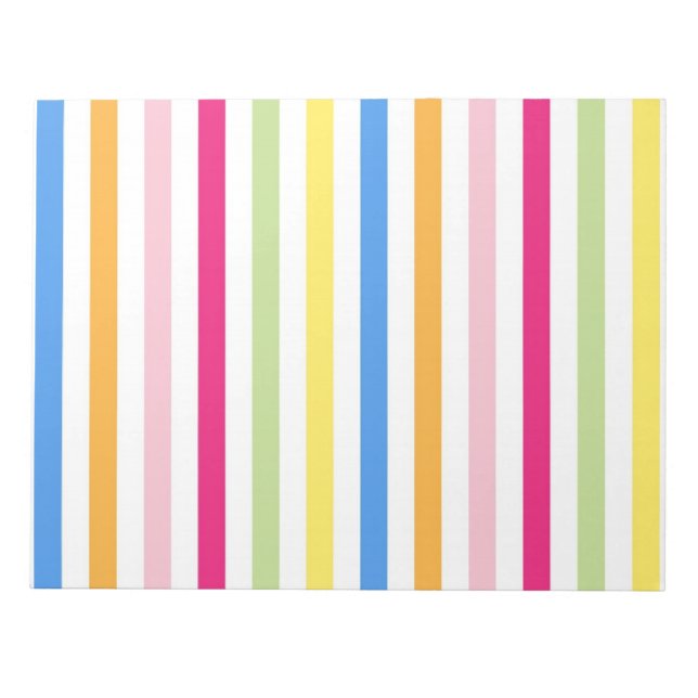 Bloco De Notas Stripes Coloridas (Frente)