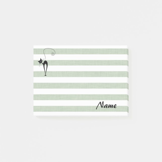 Bloco De Notas stripes engraçadas e elegantes, personalizadas (Frente)