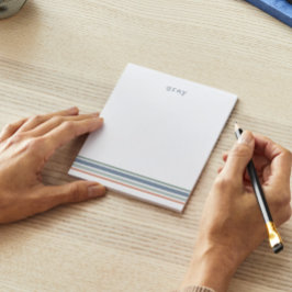 Bloco De Notas Stripes Minimalistas do Boho Personalizadas