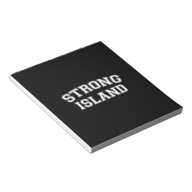 Bloco De Notas Strong Island, NYC, EUA (Inclinado)
