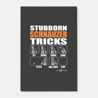 Bloco De Notas Stubborn Schnauzer truks Funny Schnauzer Gift