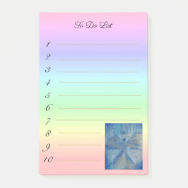 Bloco De Notas stylish angel Michael on rainbow gradient