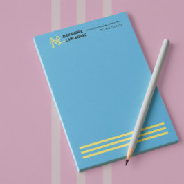 Bloco De Notas Sua Etiqueta Monogramada - Multicolorida