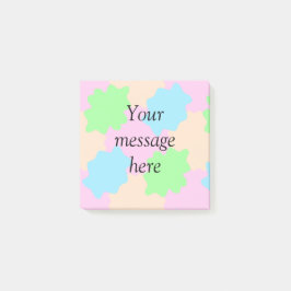 Bloco De Notas Sua mensagem aqui adicionar texto nome boho colori