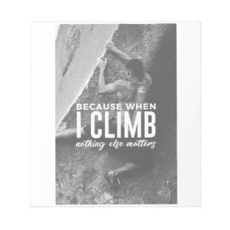 Bloco De Notas Subir Nada Mais Importa Alpinistas Muro De Rock
