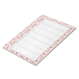 Bloco De Notas Subtle Geo Stars & Triangles – Pink 