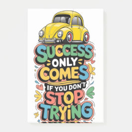 Bloco De Notas success only comes if you dont stop trying en deux