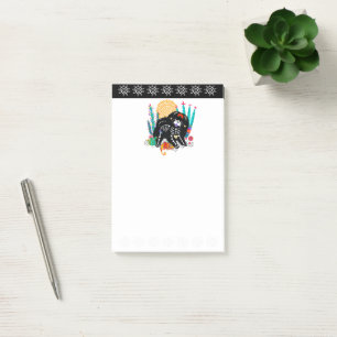 Bloco De Notas SUGARSKULL NIRVANA Cão-da-índia halloween