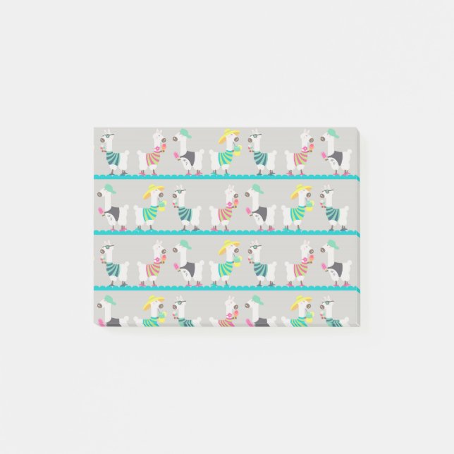 Bloco De Notas Summer Alpacas (Frente)