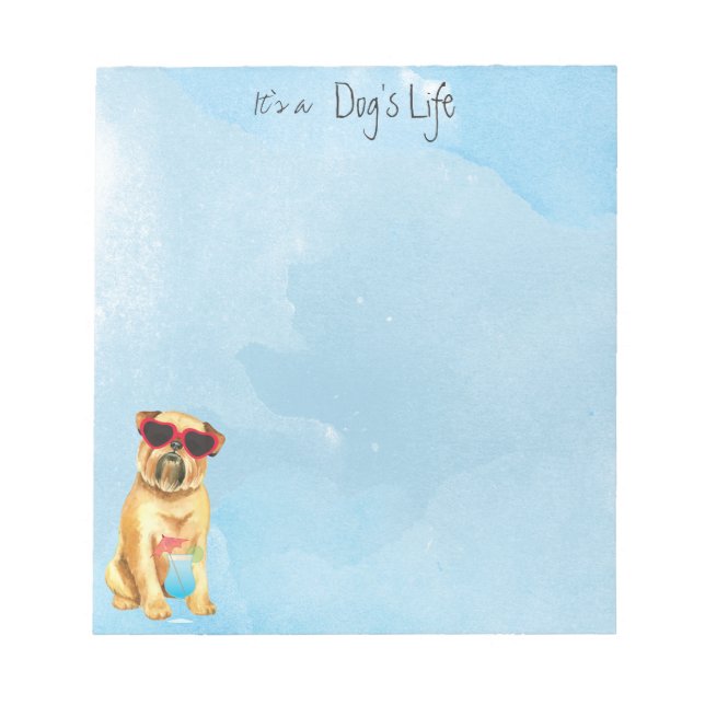 Bloco De Notas Summer Bruxelles Griffon (Frente)