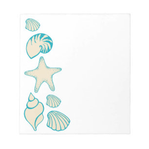 Bloco De Notas Summer Seashell Beach Notepad Gift