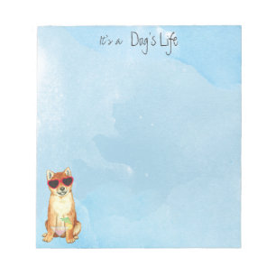 Bloco De Notas Summer Shiba Inu