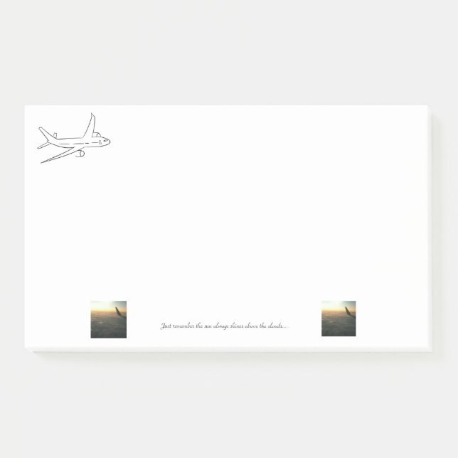 Bloco De Notas Sun brilha sempre a nota de post-it (Frente)