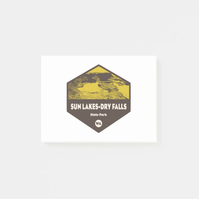 Bloco De Notas Sun Lagos-Dry Falls State Park Washington (Frente)