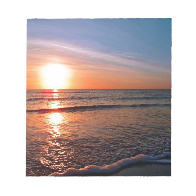 Bloco De Notas Sunset On Water (Frente)