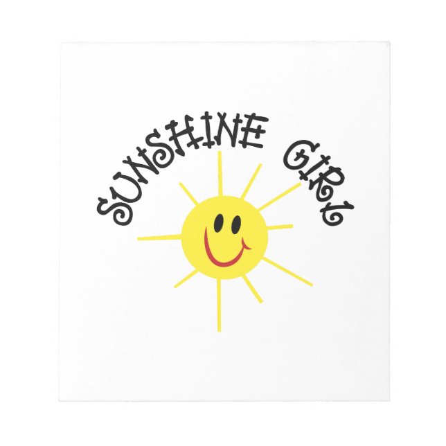 Bloco De Notas Sunshine Girl (Frente)