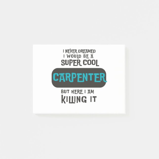 Bloco De Notas Super Cool Carpenter (Frente)