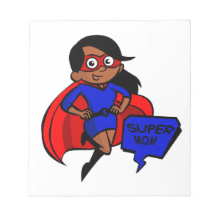 Bloco De Notas super-mãe negra