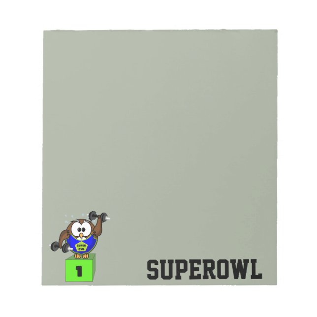 Bloco De Notas SuperCoruja (Frente)