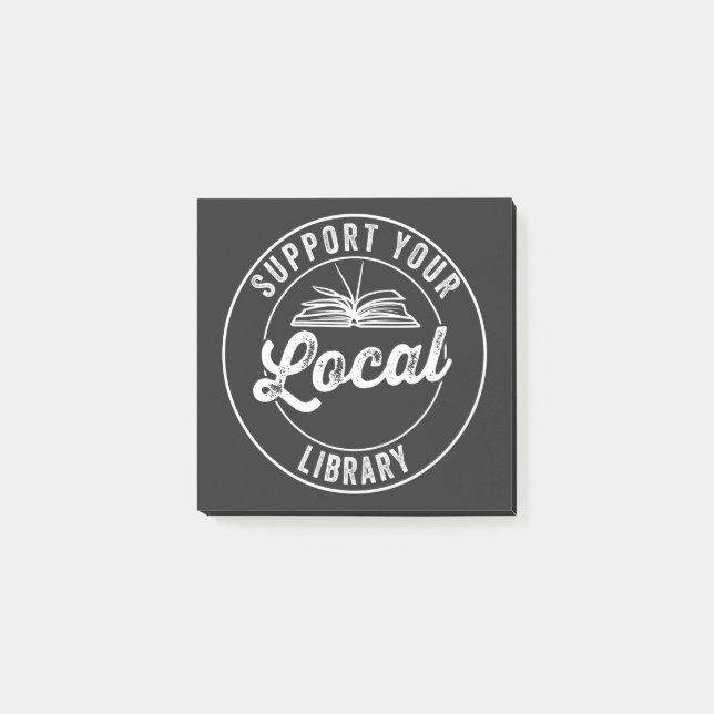 Bloco De Notas suporte a sua biblioteca local (Frente)
