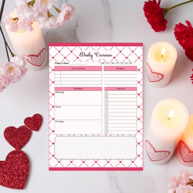 Bloco De Notas Suprimentos do Teacup _ Visão Geral Diária (Criador carregado)