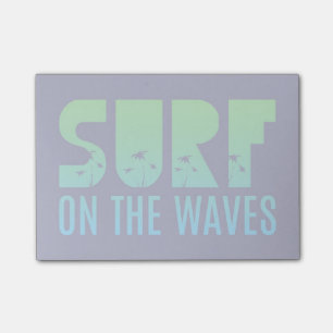 Bloco De Notas Surf no poster das ondas