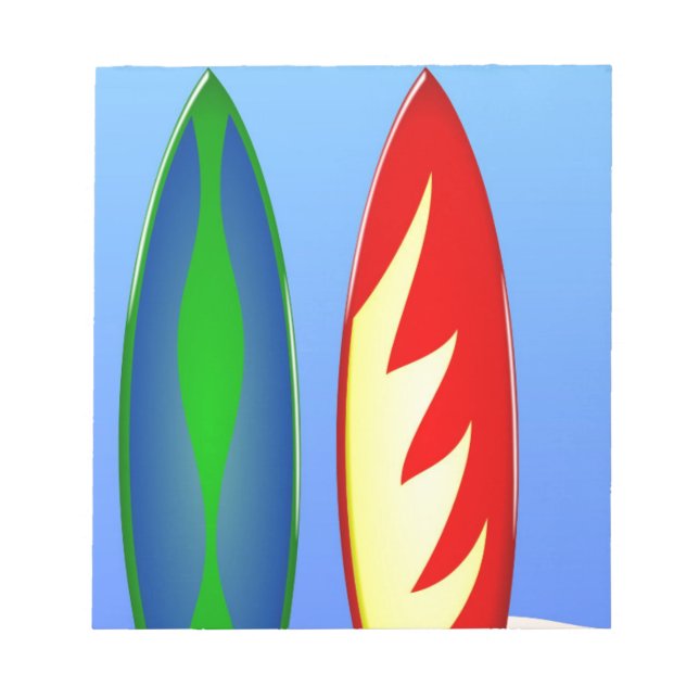 Bloco De Notas Surf retrorreflector de pranchas (Frente)