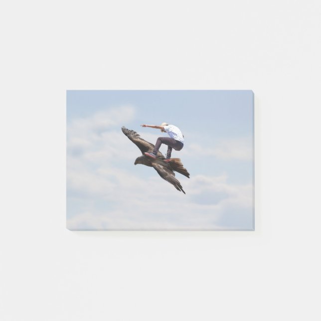 Bloco De Notas Surfe de Pássaros (Frente)