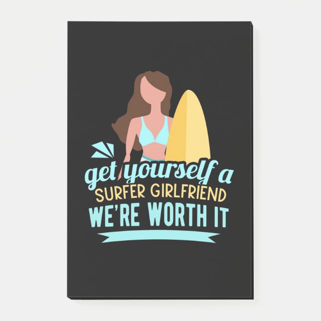 Bloco De Notas Surfer Namorada (Frente)