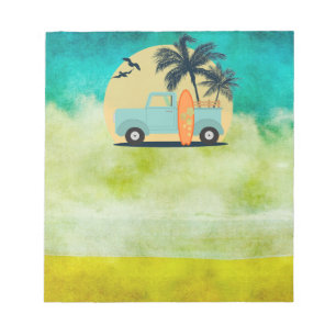 Bloco De Notas Surfing Retro