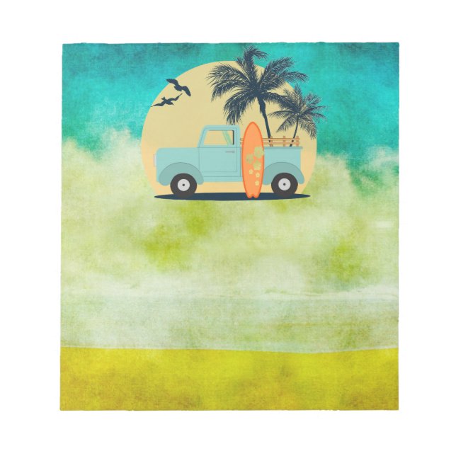 Bloco De Notas Surfing Retro (Frente)