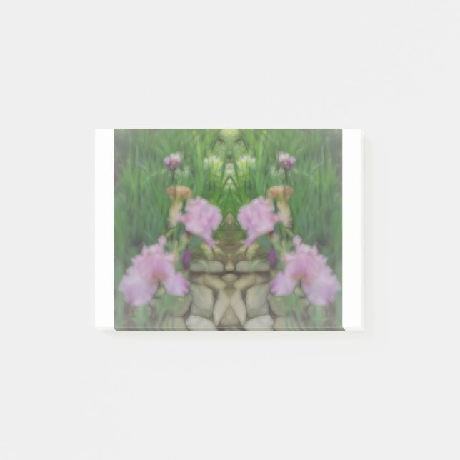 Bloco De Notas Surreal Fantasy Iris Floral Path (Frente)