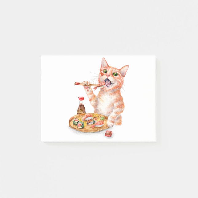 Bloco De Notas Sushi Cat (Frente)
