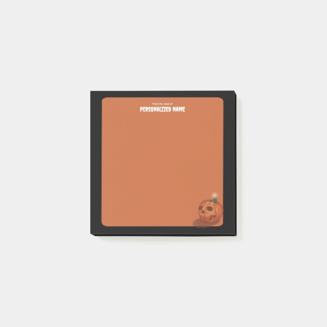 Bloco De Notas Suspiros Do Outono - Laranja - 3x3 (Frente)