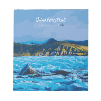 Bloco De Notas Svínafellsjökull, Iceland - Glacier View