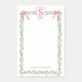 Bloco De Notas Swag Evergreen do Grande Milênio com Monograma