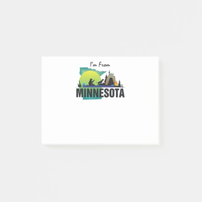 Bloco De Notas T eu sou de Minnesota (Frente)