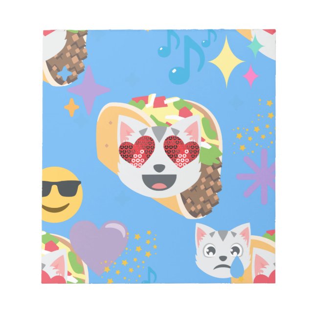 Bloco De Notas taco cat emoji (Frente)