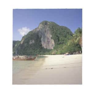 Bloco De Notas Tailândia, Mar de Andamão, Ilha Ko Phi Phi, Praia