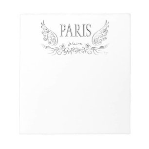 Bloco De Notas T'aime de PARIS Je (eu te amo)