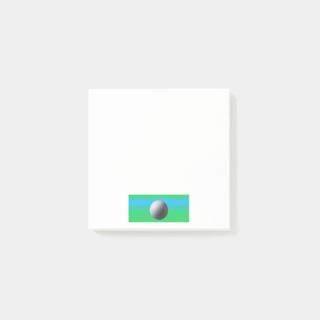 Bloco De Notas Talhas brancas de Golf Ball (Frente)