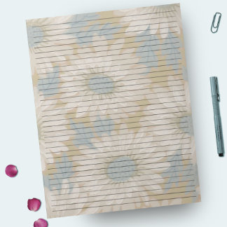 Bloco De Notas Tamanho Carta 8.5 x 11 Regra Colégio Verso Dusty