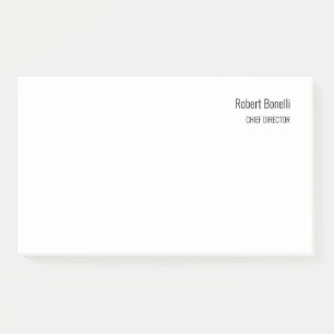 Bloco De Notas Tamanho Padrão Moderno Branco Simples Minimalista