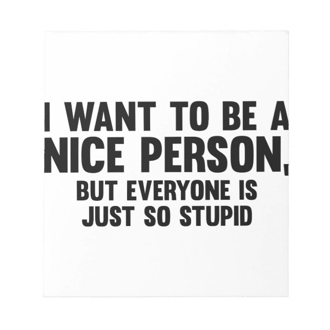 Bloco De Notas Tão Estúpido (Frente)