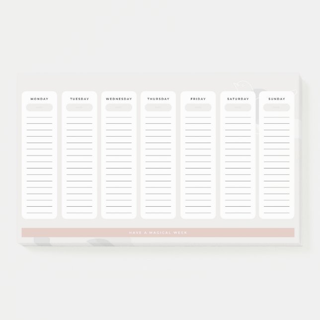 Bloco De Notas Tarefa Diária (Frente)